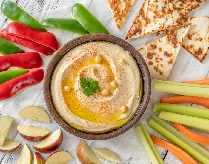 hummus and veggie